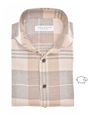 John Miller Dress Shirt lm LBeige 5141931
