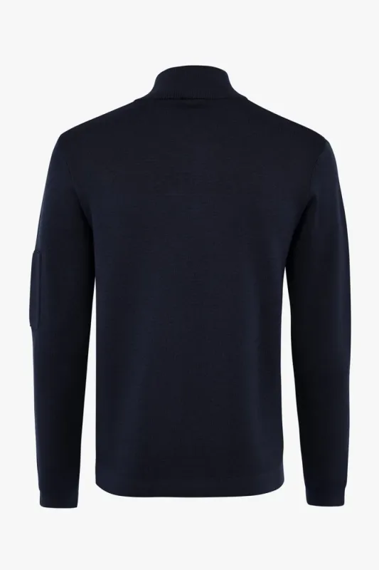 Genti Pullover zip Zwart K1137-3258