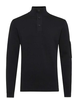 Genti Pullover polo Zwart K1138-3258