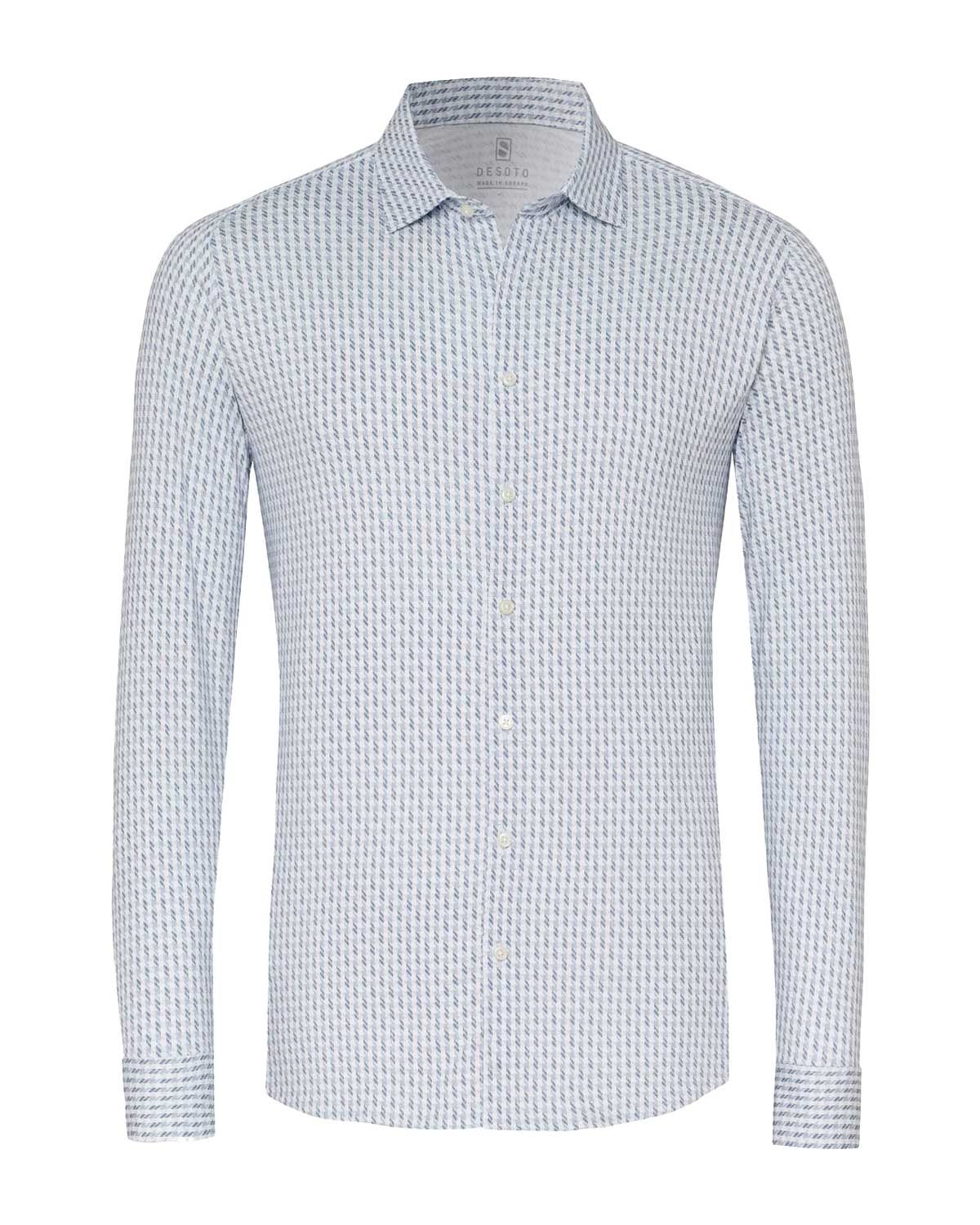 Desoto Dress Shirt lm LBlauw 77128-3