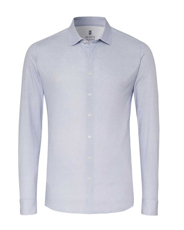 Desoto Dress Shirt lm LBlauw 1 77128-3 Desoto Dress Shirt lm LBlauw 1 77128-3