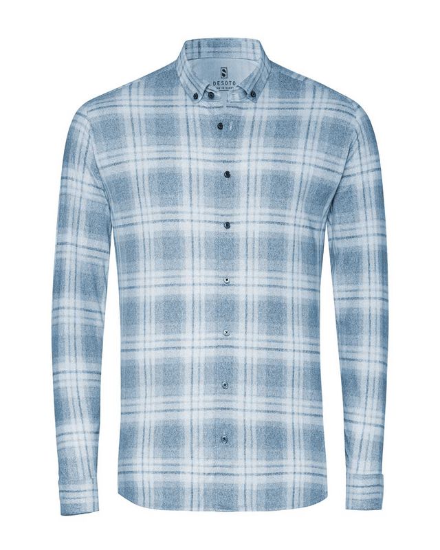 Desoto Dress Shirt lm LBlauw 78213-3