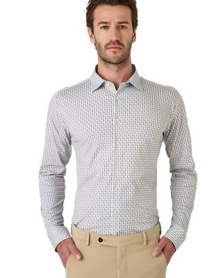 Desoto Dress Shirt lm Mbruin 77228-3