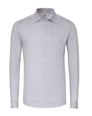 Desoto Dress Shirt lm Mbruin 77228-3