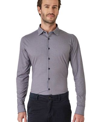 Desoto Dress Shirt lm LBeige 77228-3