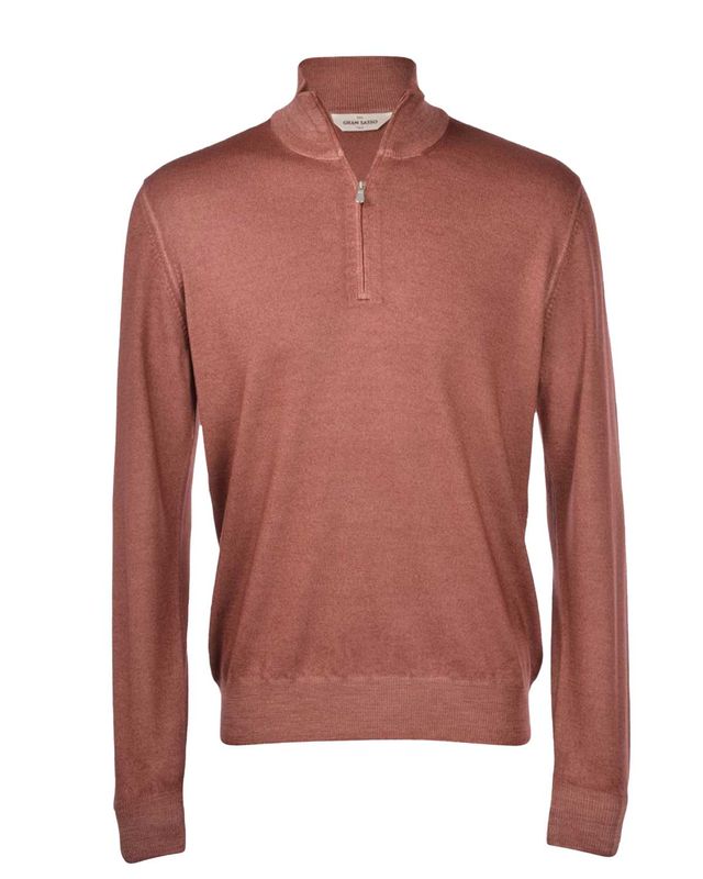 Gran Sasso Pullover Zip MOranje 55126/22792