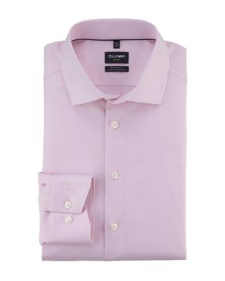 Main image: Olymp Luxor 24/Seven shirt in rosewood, modern fit with Global Kent collar.