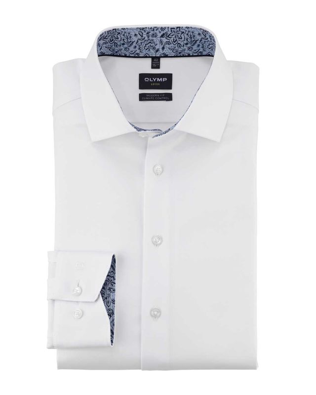 Olymp Luxor 13267400 white shirt – front view