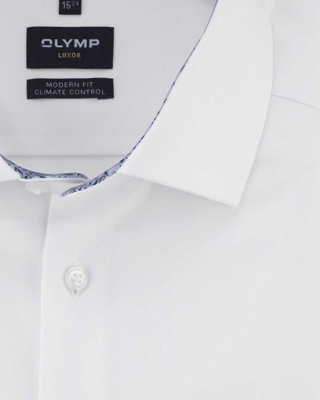 Olymp Luxor 13267400 white shirt – collar detail