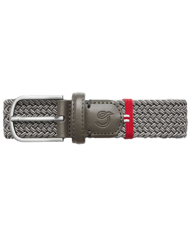 La Boucle Hampton belt in woven Flecked Grey design with a nickel-free buckle.