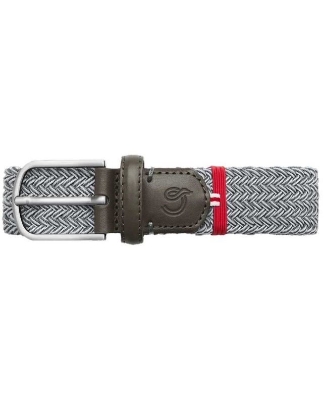 Île De Ré La Boucle belt dark grey and white – elastic and stylish men's accessory.