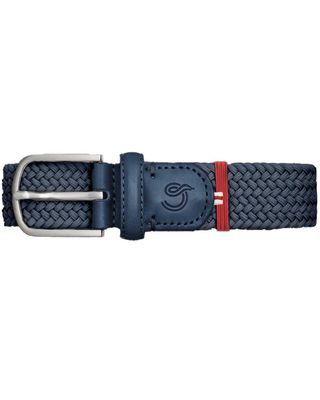 La Boucle Gstaad belt in dark blue – premium woven men&#39;s belt without holes.