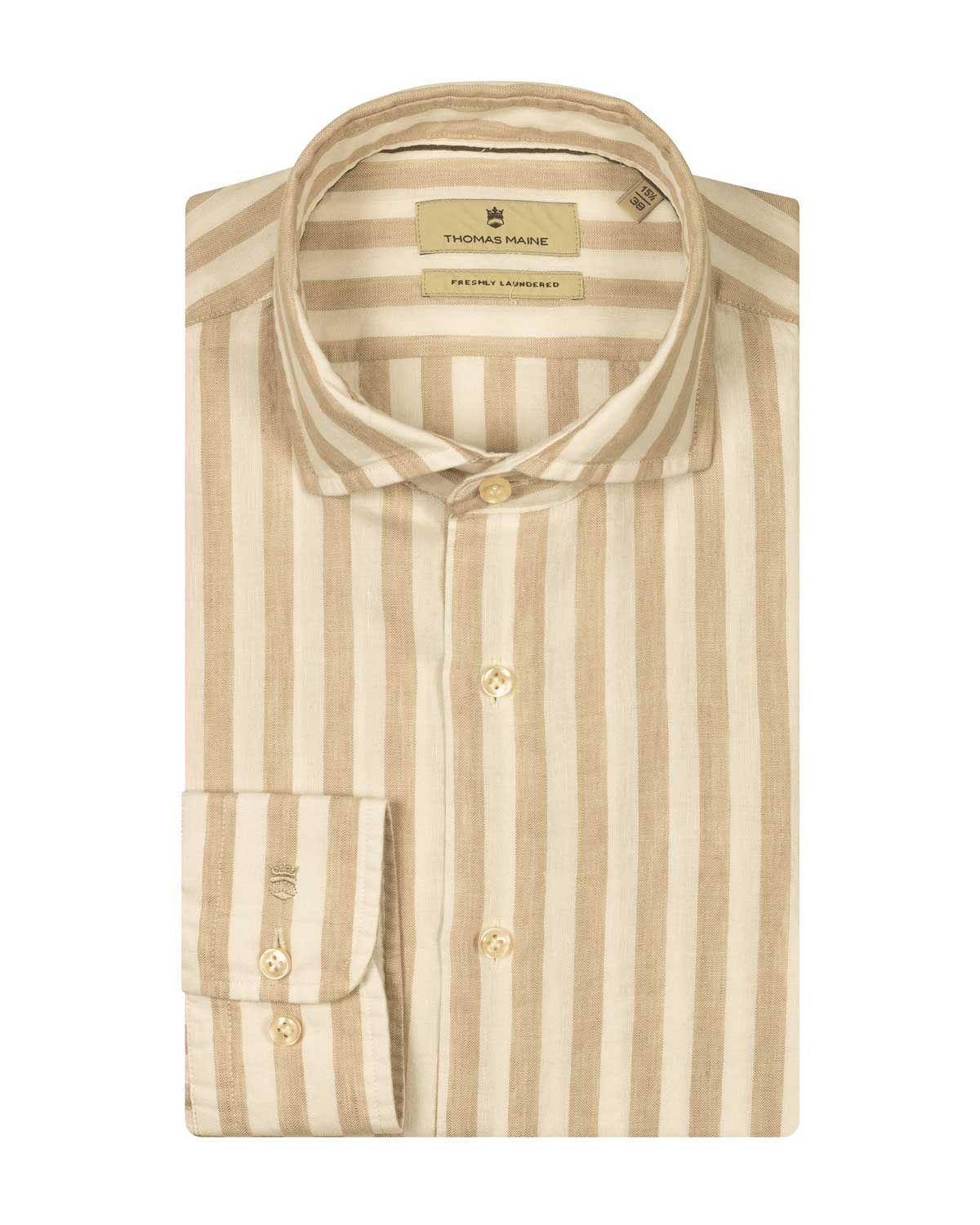 Thomas Maine Shirt lm MBeige 517719
