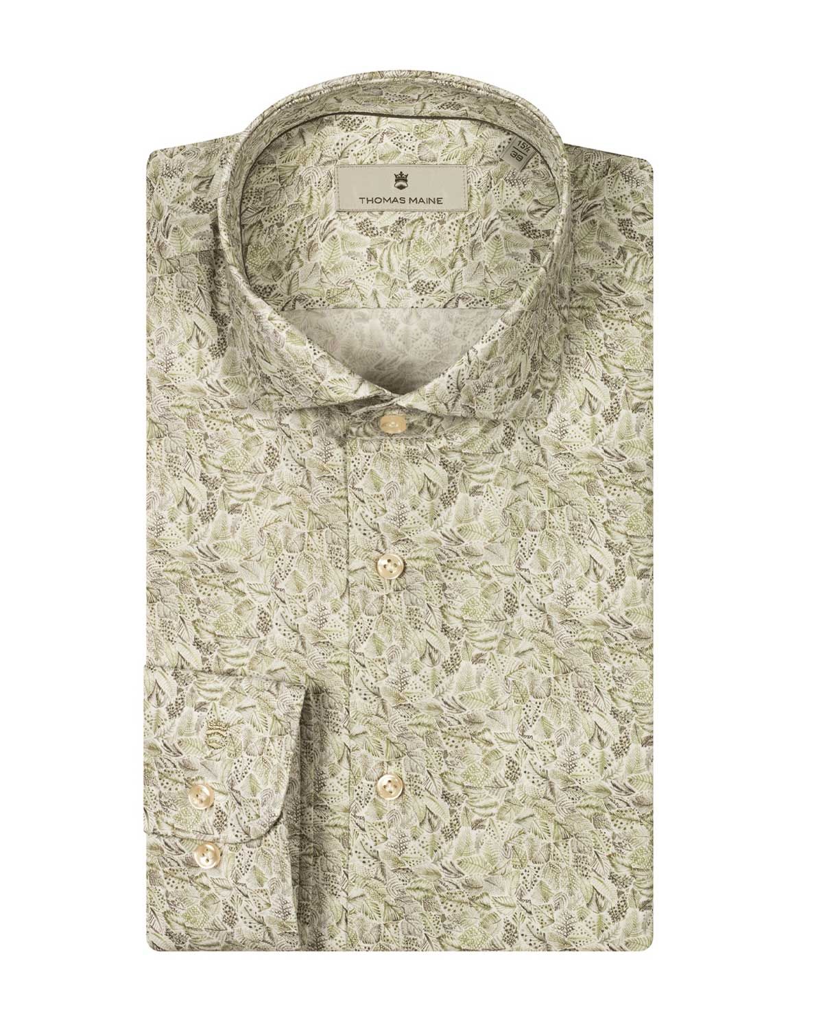 Thomas Maine Shirt lm LGroen 517713