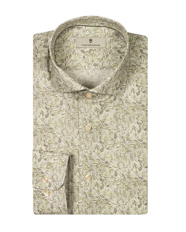 Thomas Maine Shirt lm LGroen 517713