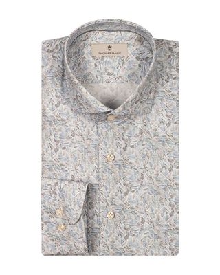 Thomas Maine Shirt lm LBlauw 517713