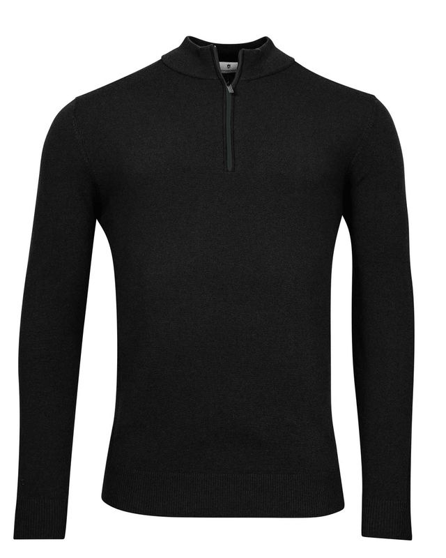 Thomas Maine Pullover zip Zwart 3284TM200