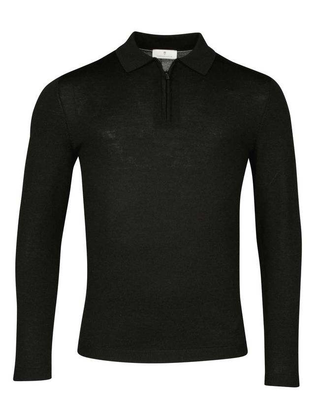 Thomas Maine Pullover Zip Zwart 4283TM105