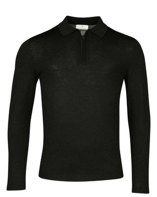 Thomas Maine Pullover Zip Zwart 4283TM105