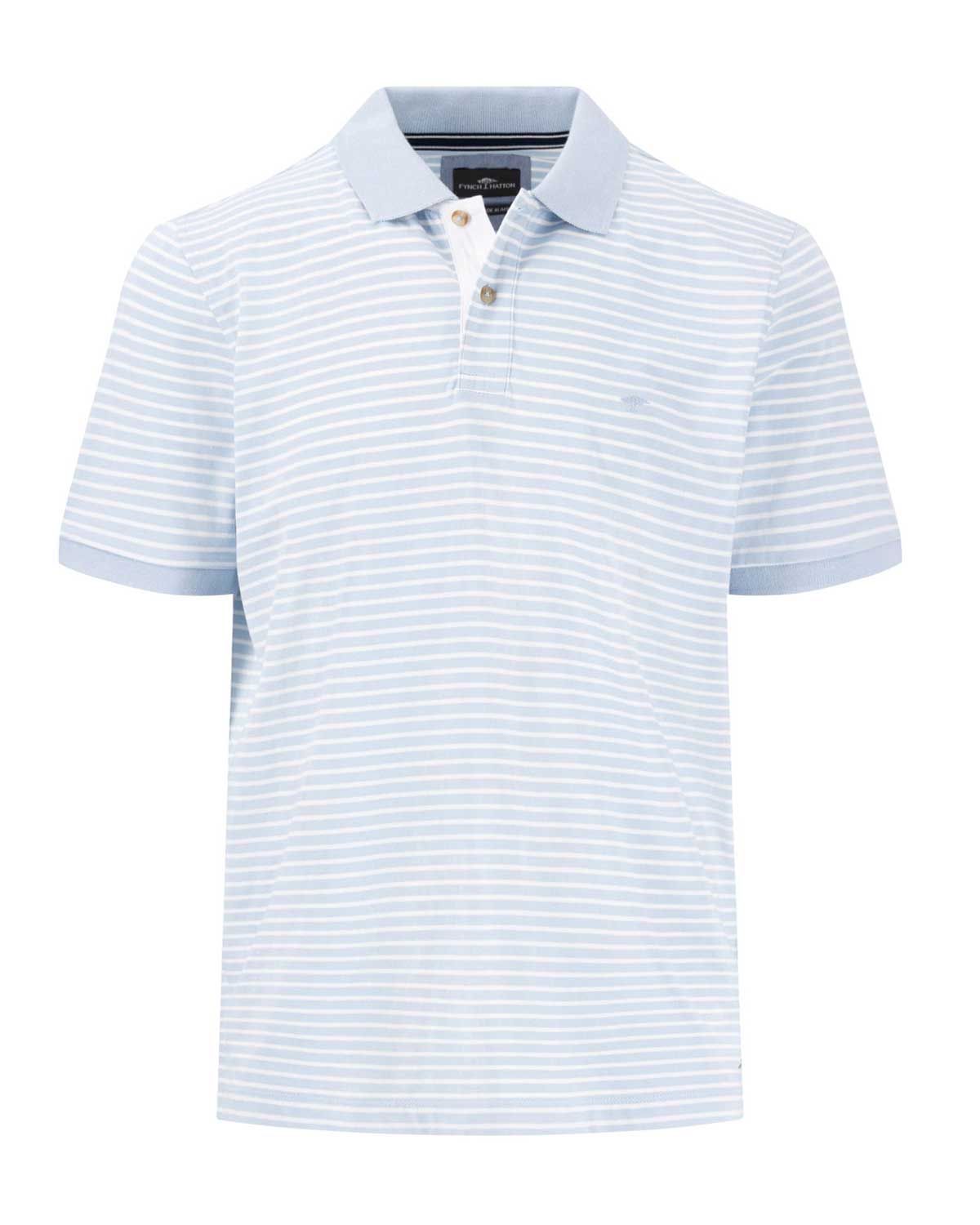 Fynch Hatton Polo km LBlauw 15044004