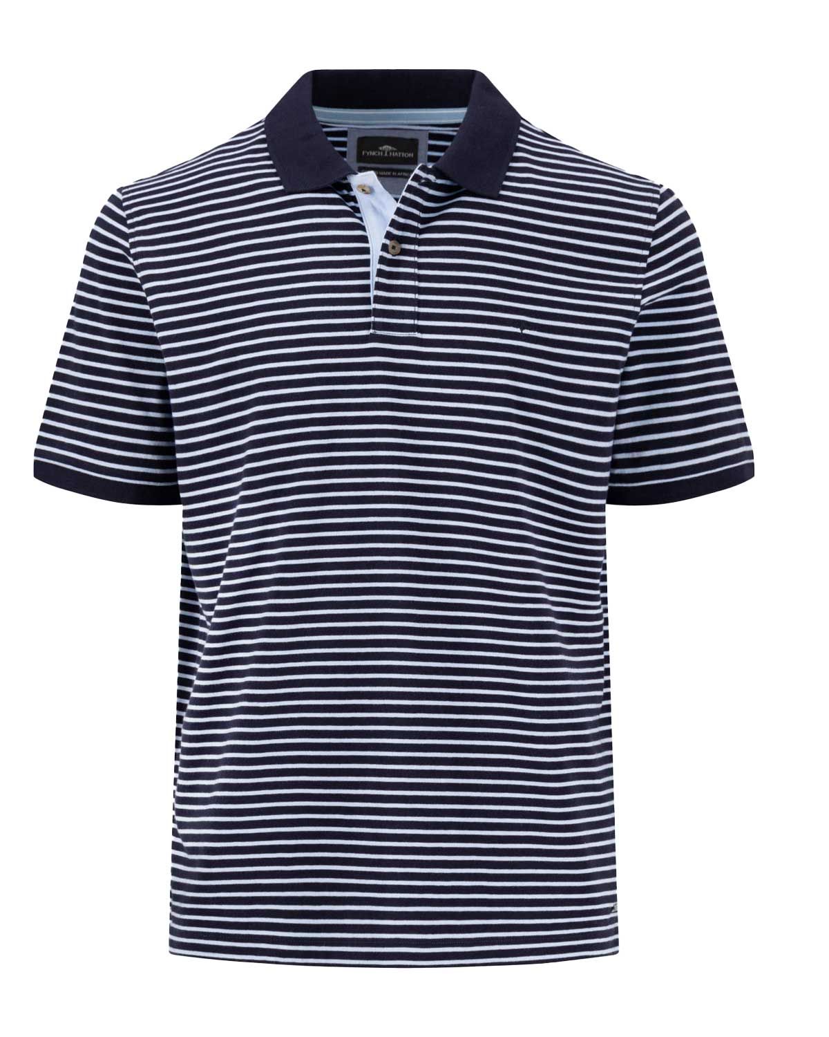 Fynch Hatton Polo km DBlauw 15044004