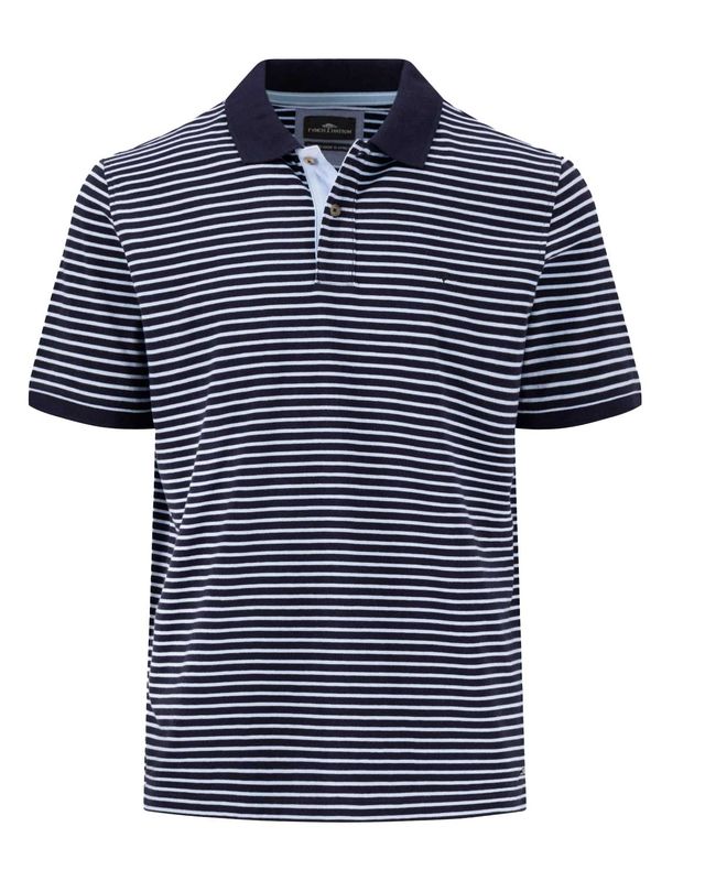 Fynch Hatton Polo km DBlauw 15044004