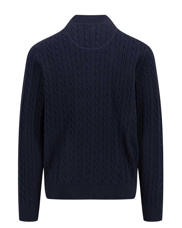 Fynch Hatton Pull zip DBlauw 1412226