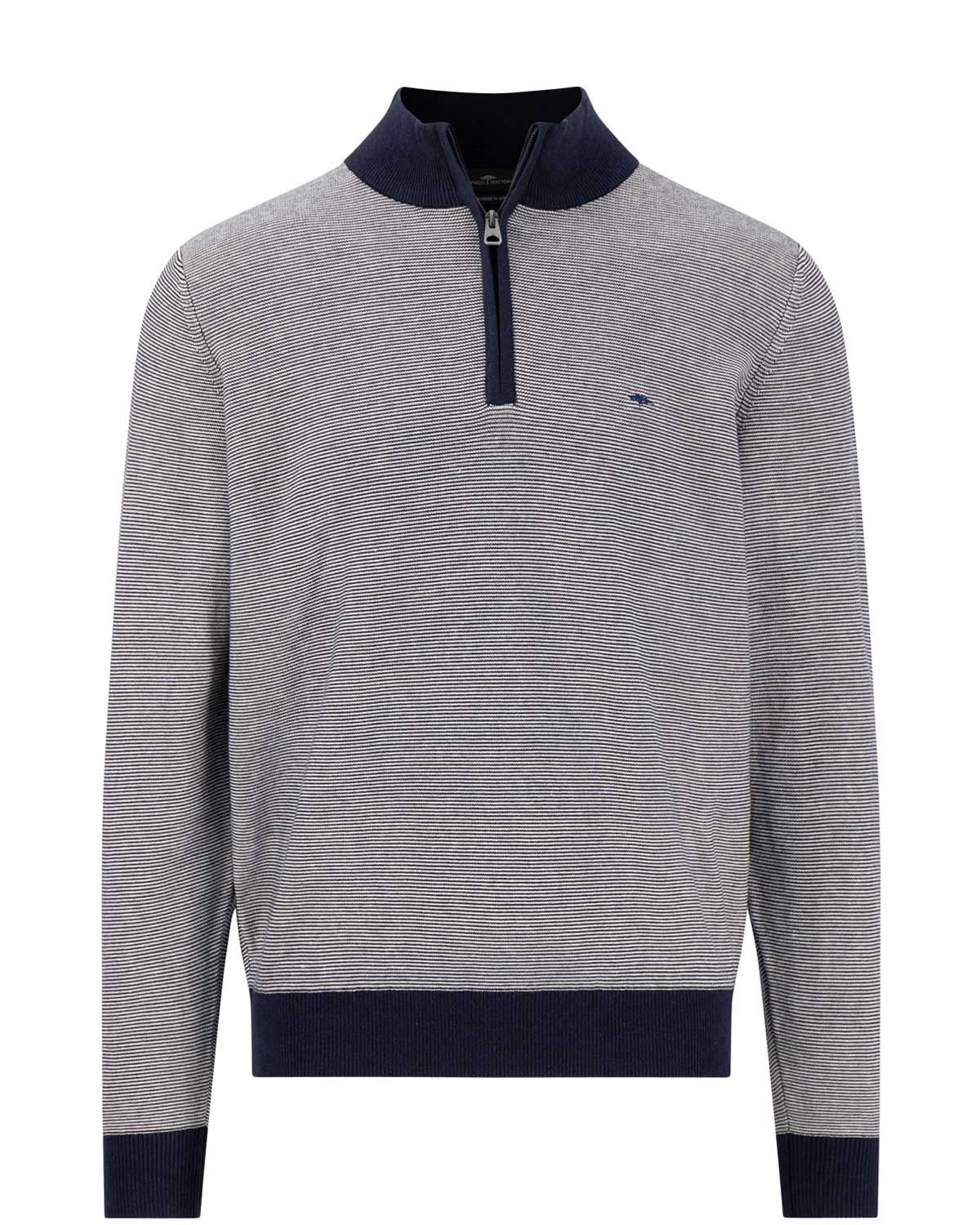 Fynch Hatton Pull zip DBlauw 1502618