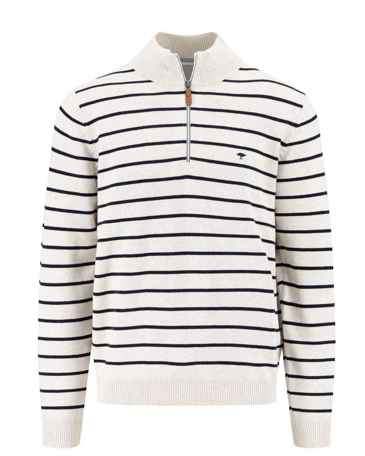 Fynch Hatton Pull zip Off White 1412313