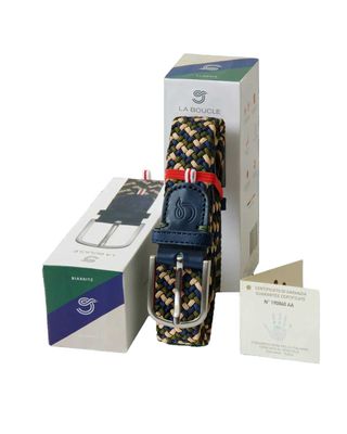 La Boucle Biarritz herenriem in luxe geschenkverpakking met certificaat van Italiaans leer