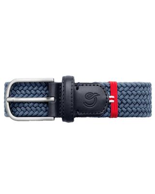 La Boucle Portofino riem lichtblauw – close-up van gesp en gevlochten band