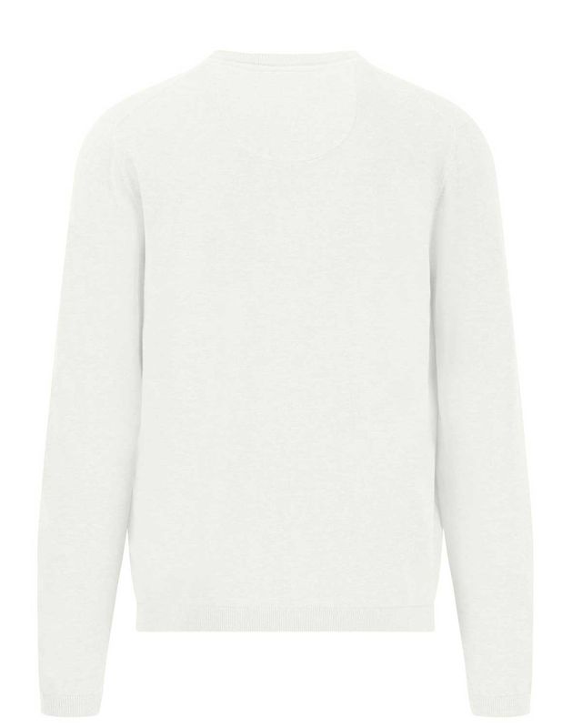 Fynch-Hatton V-hals pullover off-white achterkant – model 1502315-824