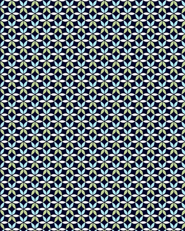 DESOTO jersey overhemd 82232-3 623 met geometrisch blauw-groen motief zie details