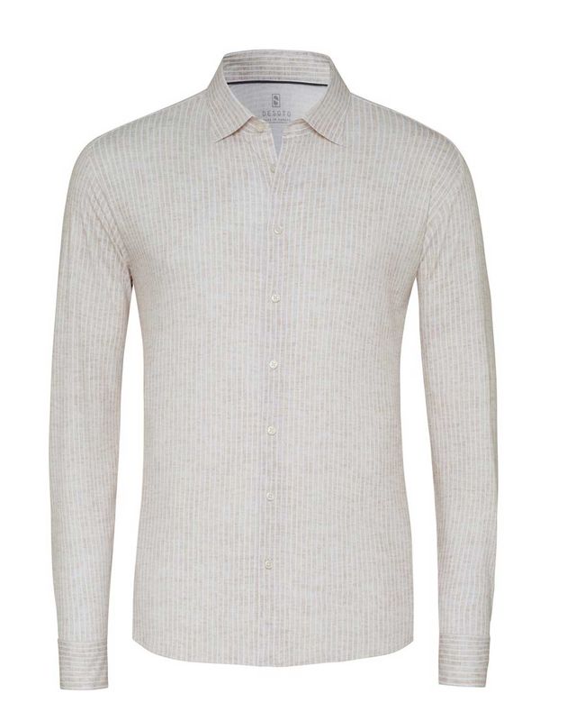 Desoto Shirt lm LBeige 82428-3