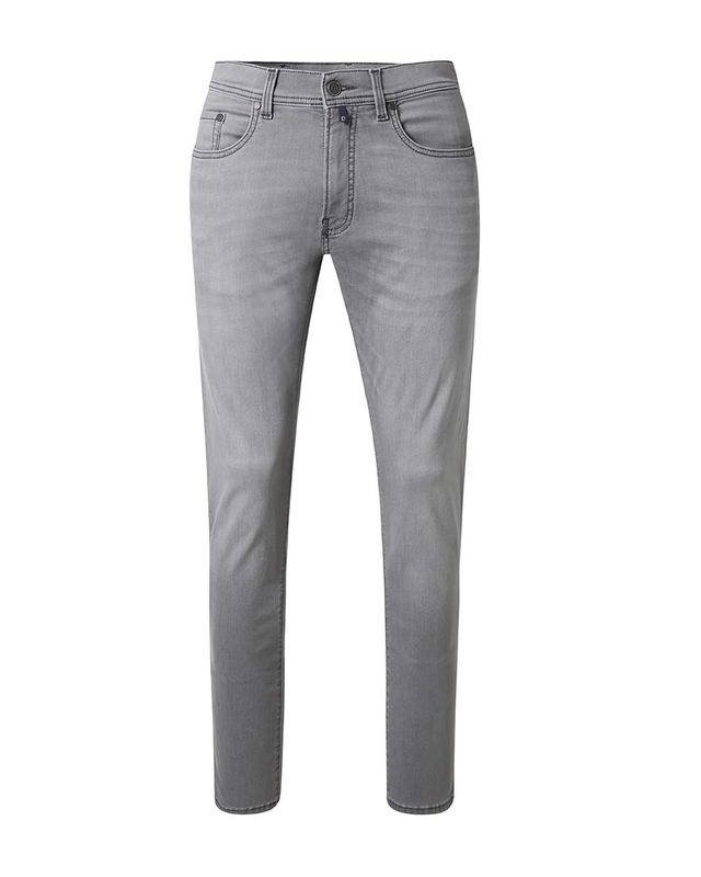 Voorzijde van de Pierre Cardin Futureflex jeans 34510 8146 9846 in lichtgrijs