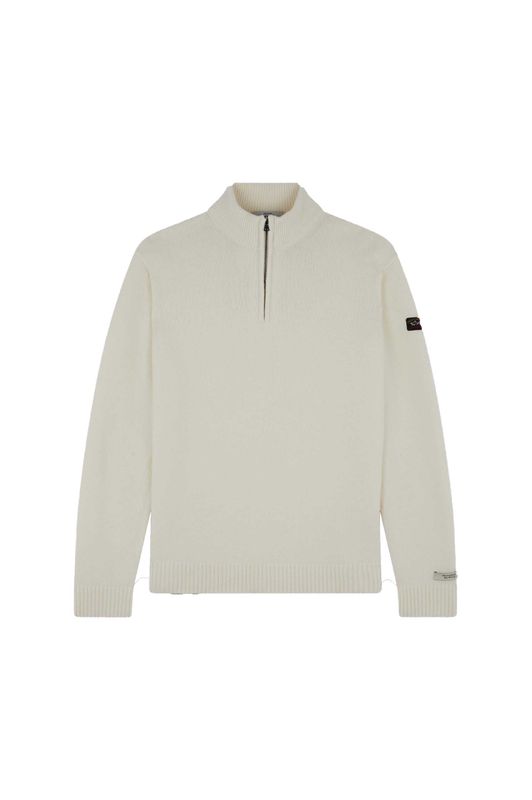Paul &amp; Shark Pullover zip Off White 11311137