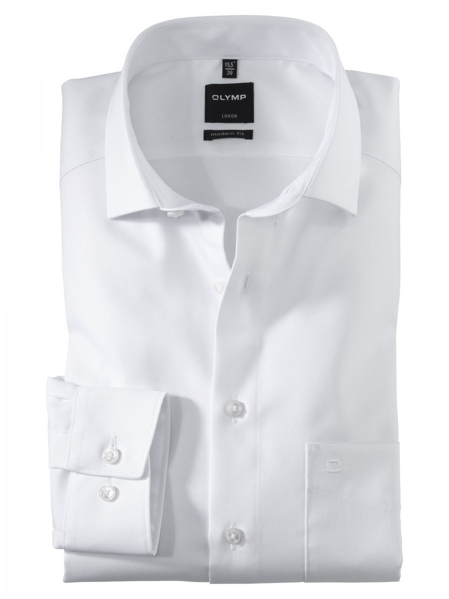 Olymp Dress Shirt LM wit 0745-64