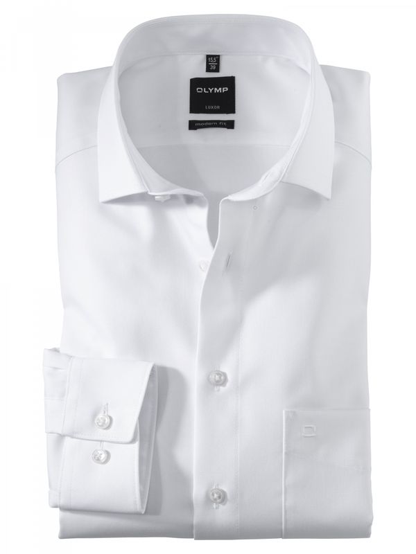 Olymp Dress Shirt LM wit 0745-64