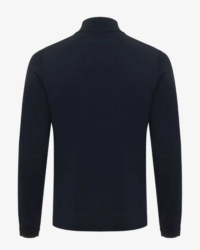 Achteraanzicht slim fit pullover in cool-dry kwaliteit