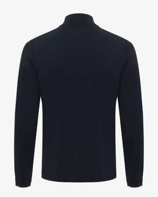 Achteraanzicht slim fit pullover in cool-dry kwaliteit