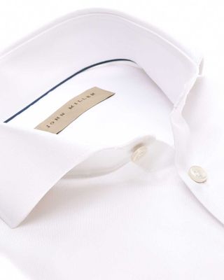 Spierwit John Miller overhemd in non-iron katoen met cutaway boord en slim fit pasvorm