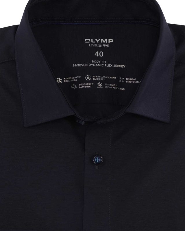 Close-up New York Kent-kraag – donkerblauw OLYMP 24/Seven overhemd