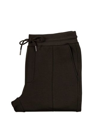 Thomas Maine sweatpants heren donker groen model 5210TM011, comfortabele katoenen broek met stretch en trekkoord tailleband