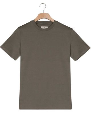 Thomas Maine T-shirt heren soft green 5250TM078, crewneck model met korte mouw, gemaakt van 100% liquid Katoen
