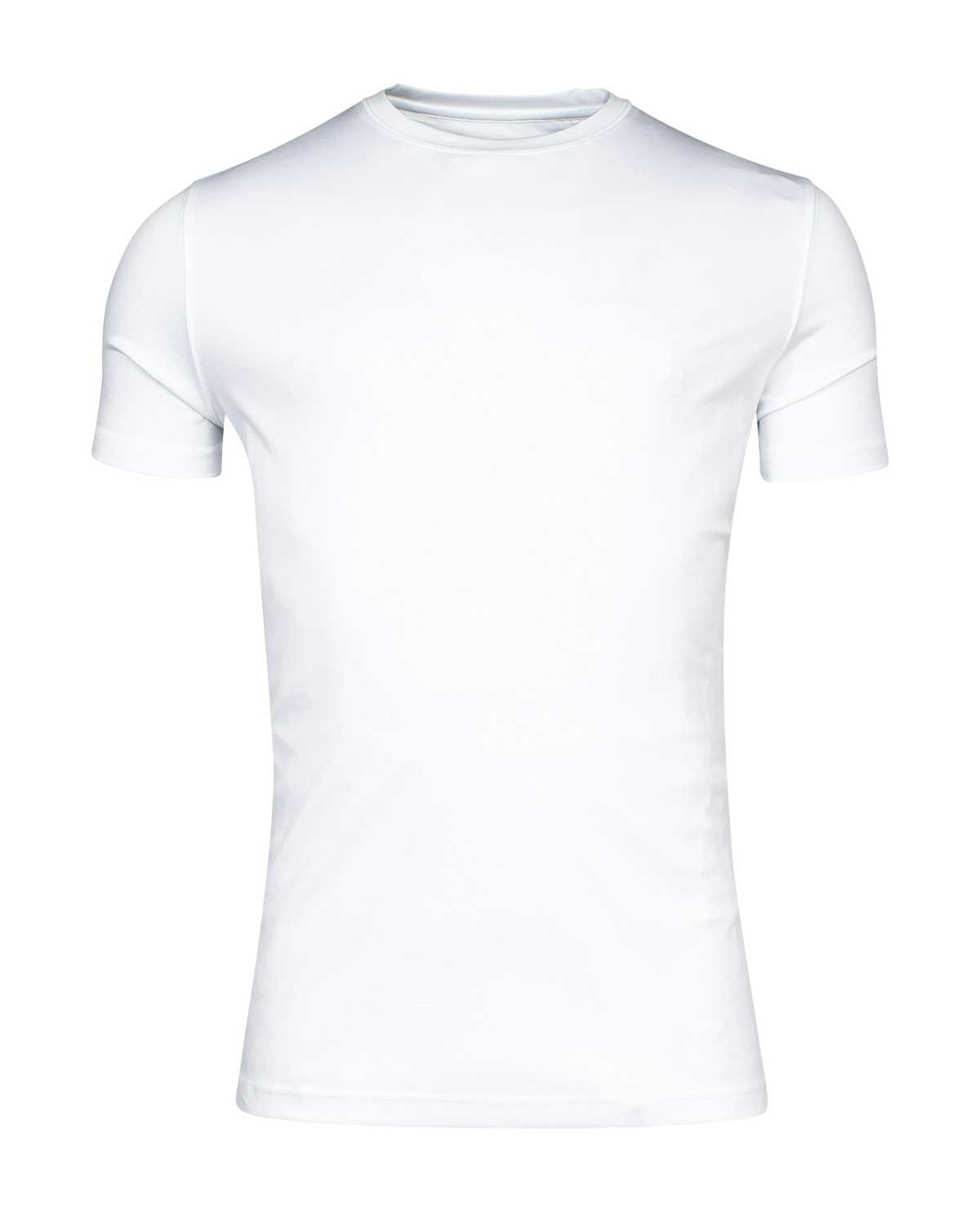 Thomas Maine wit T-shirt NOS50TM078 crewneck korte mouw, liquid cotton heren shirt voorkant