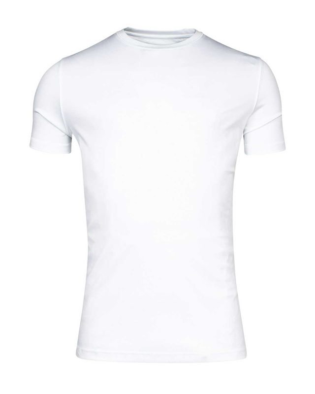 Thomas Maine wit T-shirt NOS50TM078 crewneck korte mouw, liquid cotton heren shirt voorkant