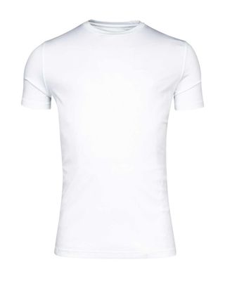 Thomas Maine wit T-shirt NOS50TM078 crewneck korte mouw, liquid cotton heren shirt voorkant