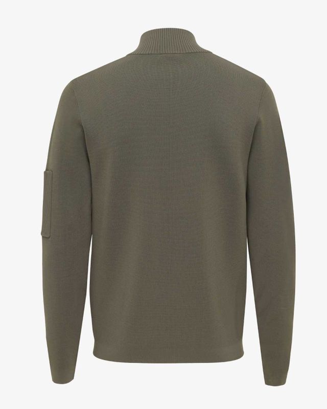 Genti Cool Dry Turtle Zip K3122-3258-170 in groen, achterkant