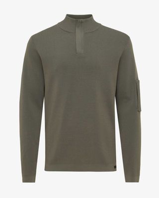 Genti Cool Dry Turtle Zip K3122-3258-170 in groen, voorkant