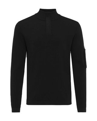 Genti Cool Dry Turtle Zip K3122-3258-020 in zwart, voorkant